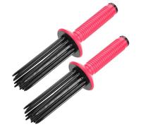 Generic Herramientas de Peinado con Varita Rizadora Esponjosa, Peine para Rizar el Cabello, 2 uds., Rizador de Pelo de 9,8x2,2 Pulgadas para Peinar sobre la Marcha