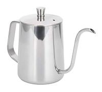 Generic Hervidor de Cuello de Cisne, Tetera de Cuello de Ganso Vertido sobre Tetera con Cubierta de 600 Ml de Cuero de Acero Inoxidable de Acero Inoxidable para Elaborar café, té