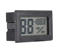 Generic Higrómetro LCD Digital Termómetro Interior Monitor de Humedad para el Hogar Oficina Invernadero Tamaño Mini Compacto y Preciso para Condiciones de Vida Familiares Salud (BLACK)