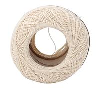 Generic Hilo de Algodón de Encaje de Seda de Verano Tejido a Mano para Manualidades, Suave y Liso para Hacer Ganchillo, Bordar, Coser, Decorar, Bola de Hilo de Algodón 100% (6603 arroz blanco)