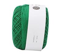 Generic Hilo de Algodón de Encaje de Seda de Verano Tejido a Mano para Manualidades, Suave y Liso para Hacer Ganchillo, Bordar, Coser, Decorar, Bola de Hilo de Algodón 100% (6623 verde oscuro)