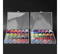 Generic Hilo de Bobina de 72 Colores, Hilo de Coser Transparente y Asequible para Proyectos de Bricolaje de Máquinas de Coser y Bordar (100% poliéster)