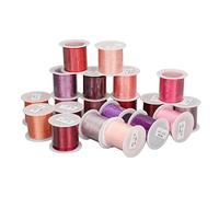 Generic Hilo de Bordado, Hilo para la Máquina de Coser de la Máquina de Coser 3 Acciones Series de Color Rosa 110yd Cada 20 Piezas de Bordado de Producción Presión de Costura Poliéster para Tejer