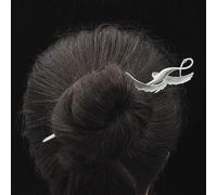 Generic Horquilla para el pelo retro china, horquilla larga con forma de grulla para el pelo para mujer