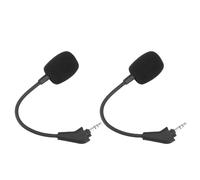 Generic HS50 HS60 HS70 Auriculares Gaming Reemplazo MIC 2 PCS, Micrófono de Auge de Cancelación de Ruido para Auriculares para Juegos, Espuma de Parabrisas, Enchufe y Uso