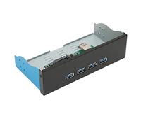 Generic Hub DE Panel Frontal USB 3.1 4 Puertos, 10 Gbps 5.25in Hub DE Panel Frontal 5.25in Soporte USB 3.1 Gen 2 Aleació DE Aluminio Amplia Aplicabilidad para Teléfono Celular