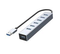 Generic Hub USB 3.0, extensor USB 3.0 de interfaz 5-7, ligero y portátil, de alta velocidad y estable, extensor USB para PC, USB 3.0/7