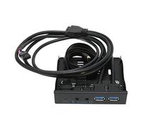 Generic Hub USB 3.2 en Panel Frontal para Transferencia Rápida de Datos de 10 Gbps, Diseño Duradero de Carcasa de Hierro, Compatibilidad Plug and Play para PC y, Tamaño de 3,5 Pulgadas
