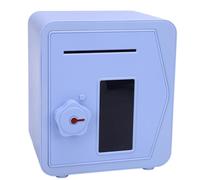 Generic Hucha Inteligente para Niños con Pantalla Táctil LCD, Protección Automática con Contraseña, Ideal para Enseñar Responsabilidad Financiera, Gran Opción para Niños (Blue)