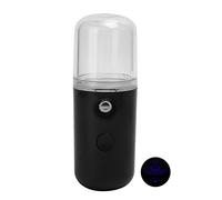 Generic Humidificador Facial Recargable del Rociador de Niebla Facial de Mano para Hidratación de Viaje Material ABS de 400 MAh con Cable USB (BLACK)