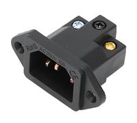 Generic IB70 Enchufe de Montaje en Panel de Toma de Corriente Hembra IEC de Cobre 100 250 V para Equipos Visuales Profesionales con Reducción de Ruido