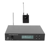 Generic IEM Inalámbrico Profesional 560-596MHz de Monitor de Oído Estéreo para Músicos y Artistas con Transmisor y Receptor (Enchufe de la UE)