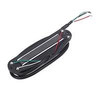 Generic Imán Cerámico de Doble Bobina de 11K, Pastilla Humbucker de Doble Carril para Guitarra Eléctrica ABS, Elimina el Ruido para Guitarristas y Artistas (riel de plata blanca)