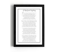 Generic Impresión artística enmarcada tamaño A5 "IF" de Rudyard Kipling