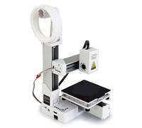 Generic Impresora 3D para Principiantes, Impresora 3D Pequeña y Compacta de 100x 100 x 100mm con Boquilla Totalmente Metálica y Controles Sencillos para Filamentos PLA TPU (White)