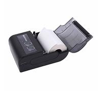 Generic Impresora de Recibo de, Impresora Térmica Móvil Humanizada Compacto Rápido Recargable Recargable para Restaurantes de Supermercados (Enchufe de la UE)