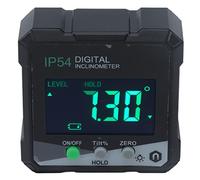 Generic Inclinómetro de Calibre Biselado LCD con Imanes de 1 Lado, Medidor de ángulo Electrónico Portátil para Automóviles