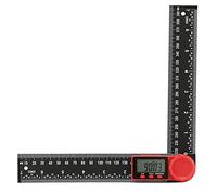 Generic Inclinómetro Digital de ángulo de Plástico con Alta Precisión para Carpintería y Bricolaje en el Hogar, Conveniente Detector de ángulo Transportador para 200 Mm 300 Mm (200mm)