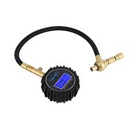 Generic Inflador de Neumáticos Digital LCD con Manómetro de Alta Precisión para Automóviles, Camiones, Motocicletas y Bicicletas, Color Negro