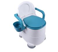 Generic Inodoro Portátil, Cómodo Asiento de Inodoro para Adultos, Tablero de Tela a Prueba de Olores, Pasamanos Urinario, Práctico, Fácil de Limpiar para el Hogar (Anillo de asiento suave)