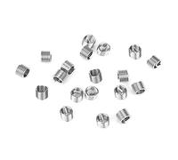 Generic Inserto Roscado de Bobina Helicoidal M5 Inserto de Rosca de Tornillo SS304 Resistente a la Corrosión para Desmontaje Frecuente 100 Piezas (M5*0,8 * 1,5D)