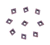 Generic Insertos de Carburo CNC Cortador de Cuchillas Duradero de 10 Piezas para Herramienta de Torneado de Torno CCMT060204 VP15TF para Procesamiento de Acero
