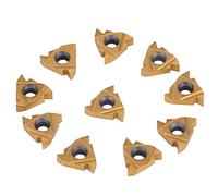 Generic Insertos de Carburo Cortador de Cuchillas Herramienta de Torno CNC 10 Unids/set Resistente Al Calor AG60 para Procesamiento de Acero Inoxidable