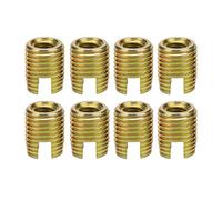 Generic Insertos Roscados, 20 Piezas de Insertos de Rosca Autorroscantes de Acero Al Carbono para Madera, Metal, Plástico con área de Conexión Grande, Tamaños M2 M4 M6 M8 M10 M12 para Muebles, (#4)