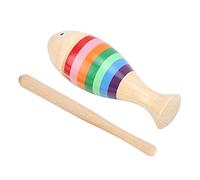 Generic Instrumento de Percusión de Madera con Forma de de Arce para Niños, Juguete Musical con Palo, Superficie Lisa, No Tóxico, 5,7 Pulgadas de Largo, Palo de 6,1 Pulgadas, Adecuado para