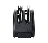 Generic Instrumento de Percusión de Pandereta de Pie de Metal Brillante para Conjuntos Acústicos y Sesiones de Improvisación con Correa de Nailon Duradera y 2 Juegos de Cascabeles Niquelados (BLACK)