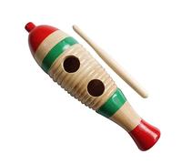 Generic Instrumento de Percusión Latino Colorido Guiro con Forma de de Madera para Educación Musical (S)