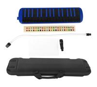 Generic Instrumento de Teclado de Viento Azul Melodica de 32 Teclas, Cómodo de Usar para Principiantes, Bolsa de Práctica F32s para Entusiastas de la Música (BLUE)