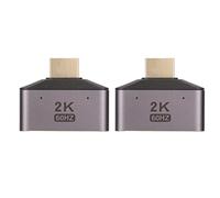Generic Interfaz Multimedia HD, Divisor Hembra Dual, Adaptador de Vídeo 2K 60Hz para PC, Portátil, HDTV, 2 uds.