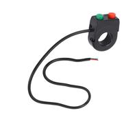 Generic Interruptor Compacto de Faro de Bocina de Manillar de 12 V, Conveniente Interruptor de Botón Integrado para Motocicleta Scooter, Fácil de Montar para Manillar de 7/8 de Pulgada, Material