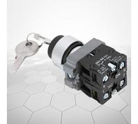 Generic Interruptor de Bloqueo de Llave con Base de Hierro Estructura de Operación Autoblocante Diseño Modular para Control de Electrodomésticos Interruptor de Llave de 2 Posiciones para Uso Comercial