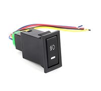 Generic Interruptor de Botón de Control de Lámpara Antiniebla LED Apto para 100 75 76 78 79 Series, Respuesta Rápida, Ideal para Highlander, Plástico Resistente a los Arañazos, 1 Pieza