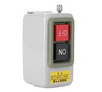 Generic Interruptor de Botón de Encendido/apagado 3P con Bloqueo Automático para Control de Motor y Circuito Eléctrico, Material Duradero para CA 220 V/380 V BS211B