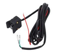 Generic Interruptor de Cabrestante UTV de 12 V, Interruptor de Pulgar Basculante de Cabrestante de Cobre ABS de PVC, Kit de Soporte Resistente a la Intemperie para Montaje en Manillar de 10 Pies
