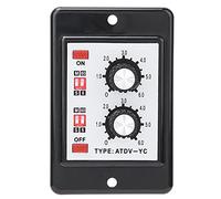 Generic Interruptor de Control de relé Temporizador Doble para Circuitos Automatizados Resistente Al Agua 6S-60M ATDV-YC para Control Remoto (CA (110/220v))