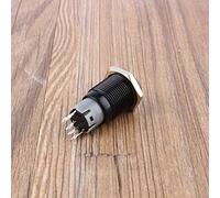 Generic Interruptor de Empuje LED de 12 V 3 A, Interruptor de Coche Impermeable para Conversiones de SUV Van RV Barco Yate, Fácil Instalación para Luces Intermitentes, LED de Todos los Tiempos,