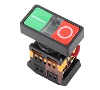 Generic Interruptor de Encendido y Apagado de Doble Pulsador con Luz LED, Práctico Botón Momentáneo para Dispositivos Electrónicos, 73x55x28mm (24V)