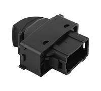 Generic Interruptor del Regulador de Ventana Ajuste Eléctrico del Mercado de Accesorios para Botón Maestro Ajuste Fácil de Instalar para Partner Tepee y 207 Plástico Negro 4,8x4,3 Cm