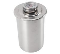 Generic Jamonero de Acero Inoxidable 304 con Termómetro, Uso Multifuncional para Cocinar Al Varios Ingredientes, Gran Capacidad para la Cocina Casera