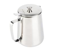 Generic Jarra de Acero Inoxidable para Espumar Leche con Tapa para un Arte Preciso del café en Casa, Taza de Espuma Duradera para, 20oz (1500ML)