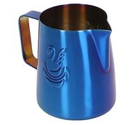 Generic Jarra para Espumar Leche de 380 Ml, Elegante Diseño de Acero Inoxidable para Amantes del café con Leche y Crema (BLUE)