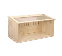 Generic Jaula de Madera para Hámster, Nido para Gallinas, Escondite, Jaula para Animales Pequeños, Comedero, Hábitat para Ratones Y, Jerbos, Lados opacos 40cm