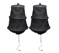 Generic Jaula de Señuelo para Enjambre de Abejas, Caja de Enjambre de Abejas Fuerte y Estable para Suministros de Apicultura de Jardín, Alambre de Acero Vaquero Negro, 2 uds.