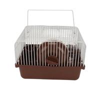 Generic Jaula de Viaje para Hámster con Rueda para Correr y Botella de Agua, Inodora y Duradera, para Osos Dorados Animales Pequeños, 9,1 X 6,7 X 6,3 Pulgadas