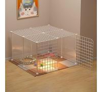 Generic Jaula grande para gatos, condominio y recinto para gatos pequeños y hurones, jaulas de metal desmontables para gatos para una fácil limpieza, ideal para 1-3 gatos