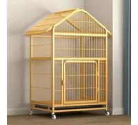 Generic Jaula para gatos al aire libre para animales pequeños, ruedas giratorias de 360°, bandeja extraíble a prueba de fugas, corral de juegos para conejo para interiores y exteriores (70 x 54 x 117